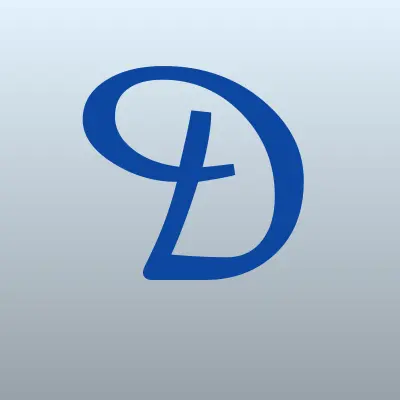 DNS, сеть супермаркетов цифровой и бытовой техники, лого-визитка
